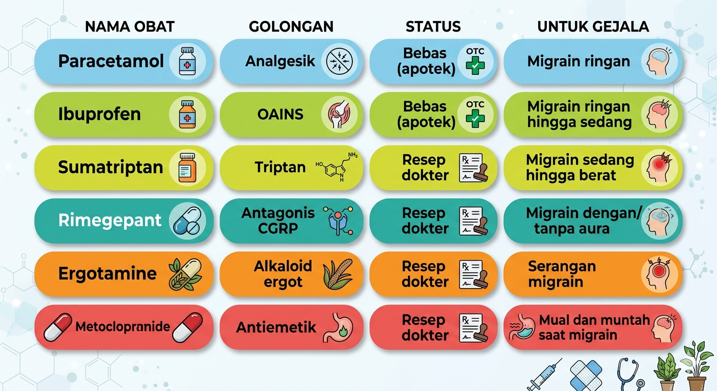 rekomendasi obat migrain yang ampuh
